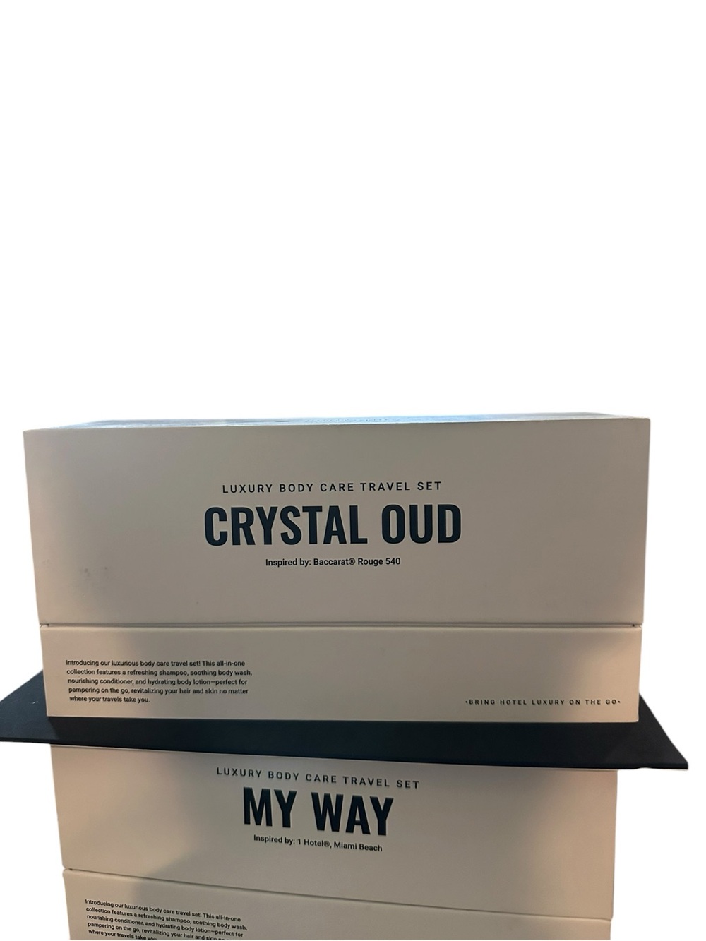 Crystal Oud Luxury Body Care Travel Set -S&C, Body soap, lotion